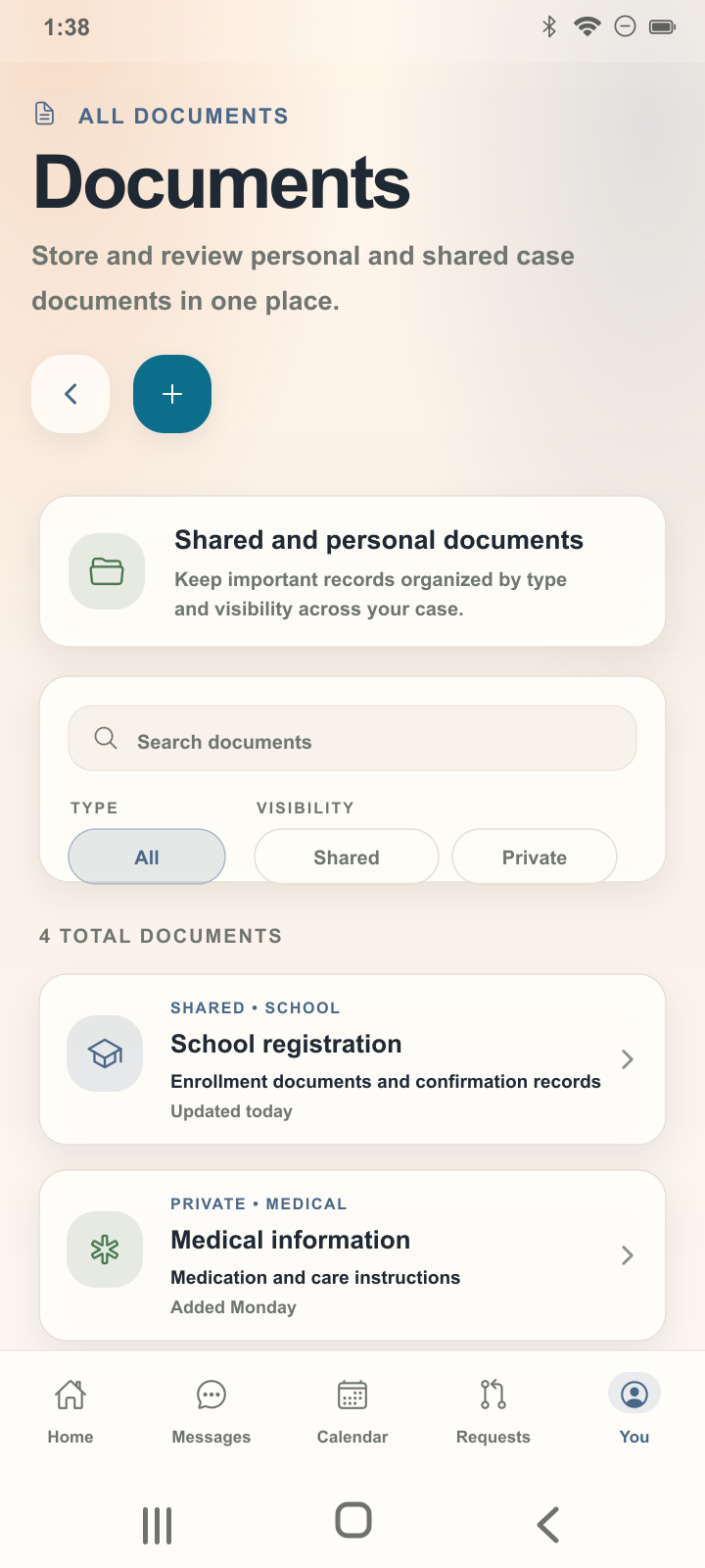 Zuko documents screen